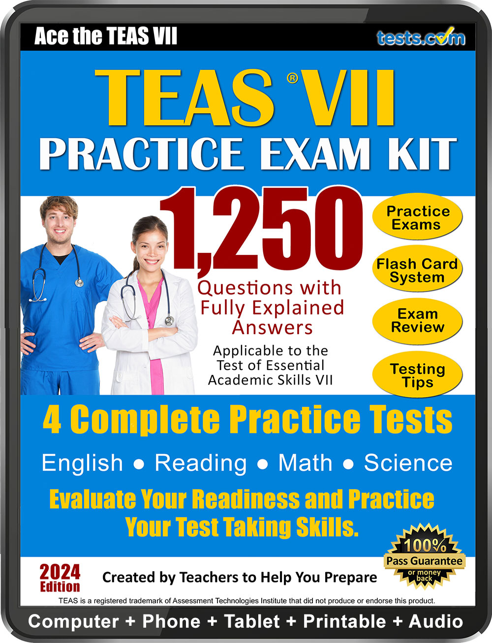 Complete Practice Test for the TEAS V, Nursing School Preparation
