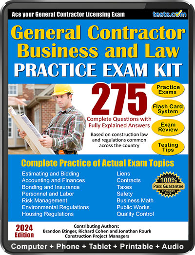 contractor business and law exam