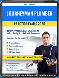 Journeyman Plumber Practice Test Questions