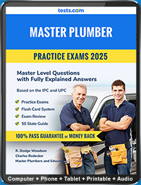 Master Plumber Practice Test Sample Questions