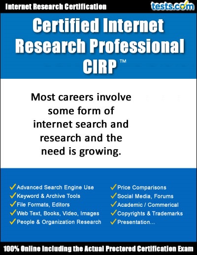 Internet Research Certification